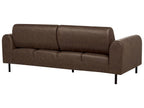 3 Seater Fabric Sofa Dark Brown ASKIM