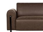 3 Seater Fabric Sofa Dark Brown ASKIM