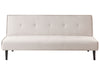 Sofa Bed Fabric Light Beige 3 Seater