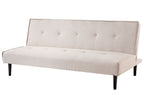 Sofa Bed VISBY Fabric Light Beige 3 Seater