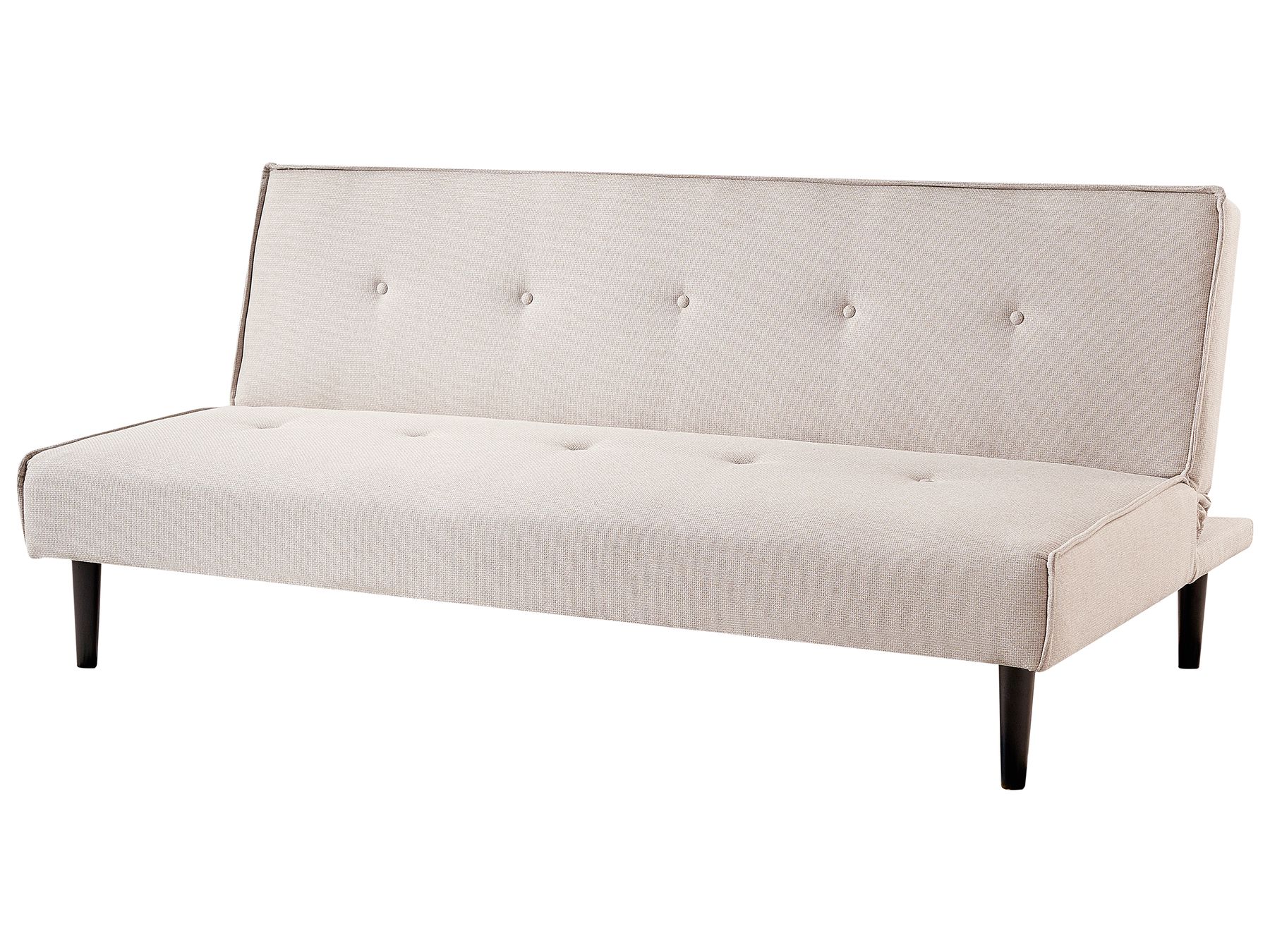 Sofa Bed VISBY Fabric Light Beige 3 Seater