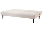 Sofa Bed VISBY Fabric Light Beige 3 Seater