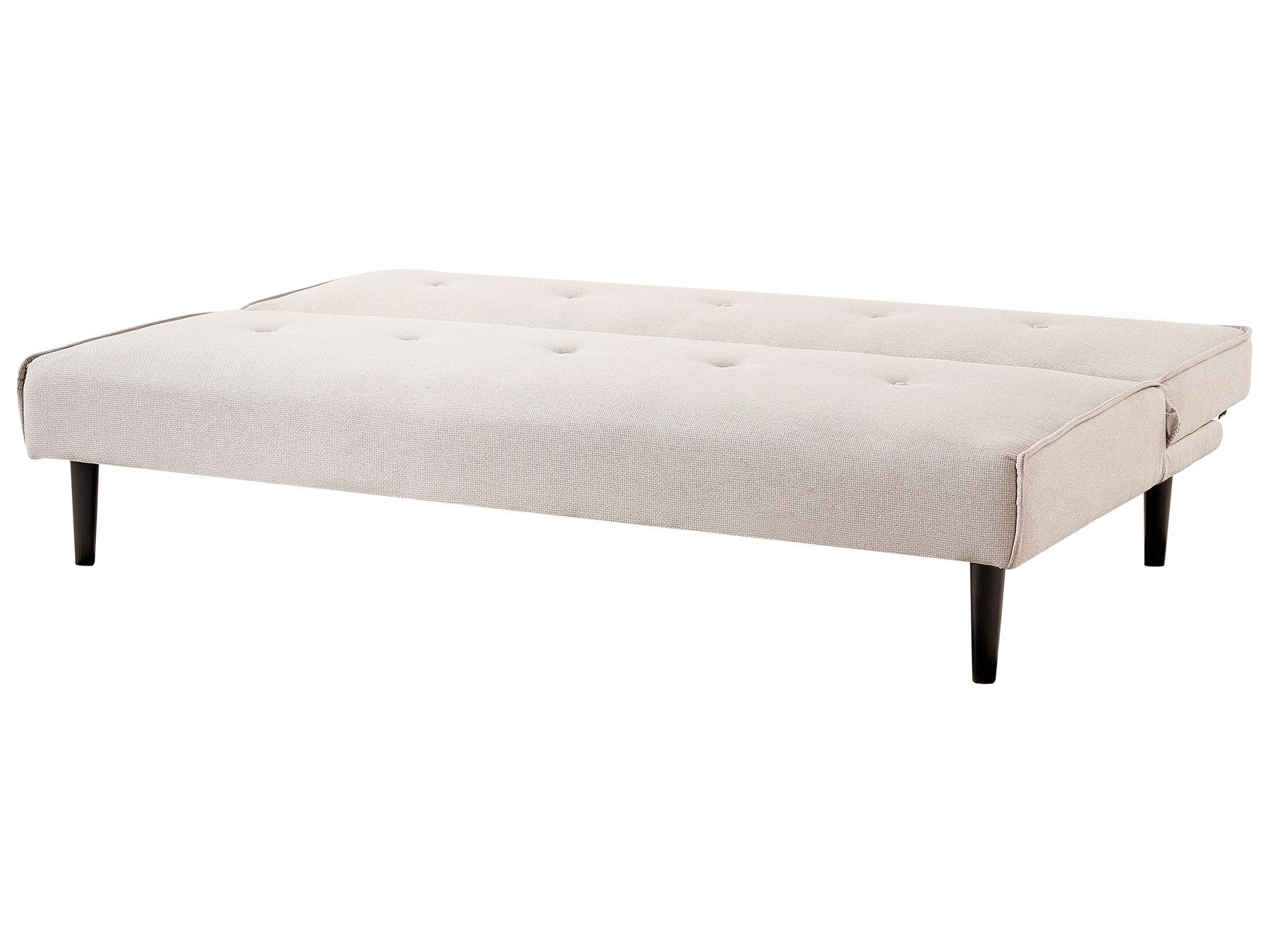 Sofa Bed VISBY Fabric Light Beige 3 Seater