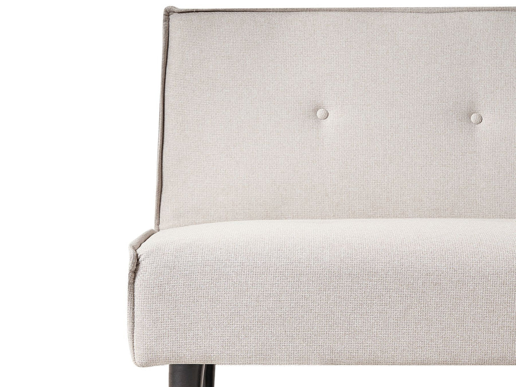 Sofa Bed VISBY Fabric Light Beige 3 Seater