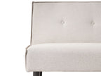 Sofa Bed VISBY Fabric Light Beige 3 Seater