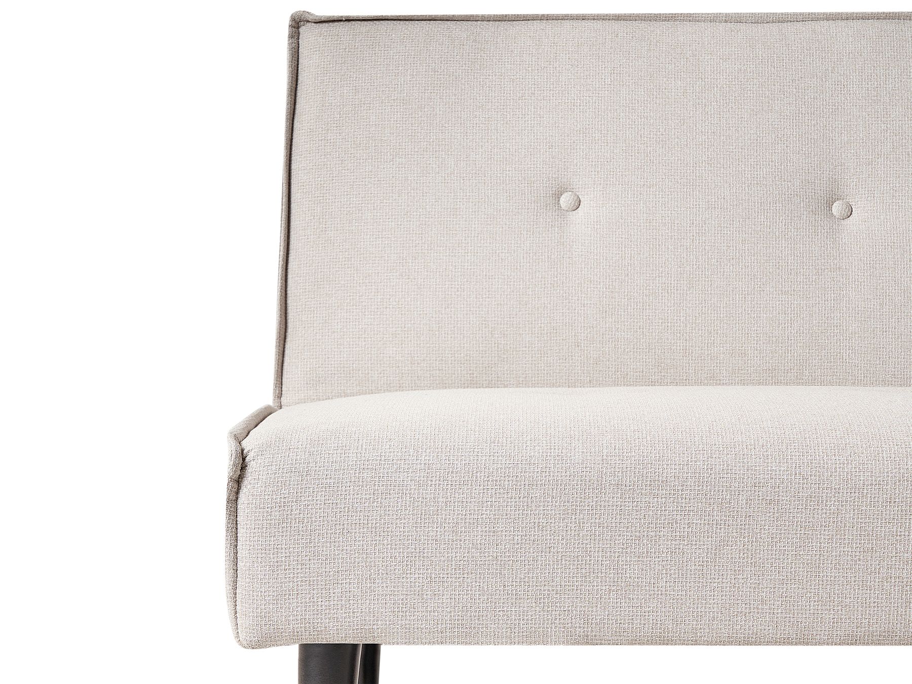 Sofa Bed VISBY Fabric Light Beige 3 Seater