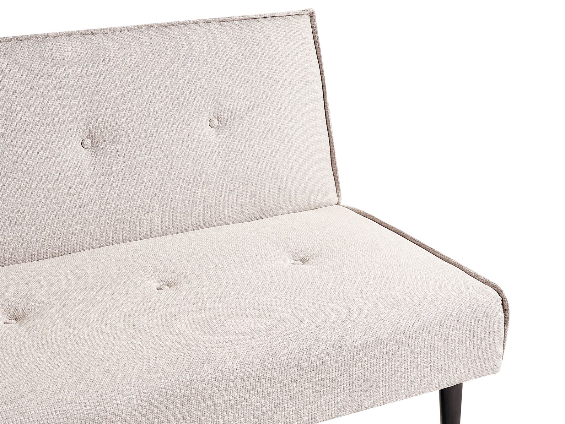 Sofa Bed VISBY Fabric Light Beige 3 Seater