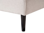 Sofa Bed VISBY Fabric Light Beige 3 Seater