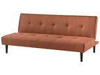Sofa Bed VISBY Fabric Golden Brown 3 Seater