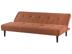 Sofa Bed VISBY Fabric Golden Brown 3 Seater