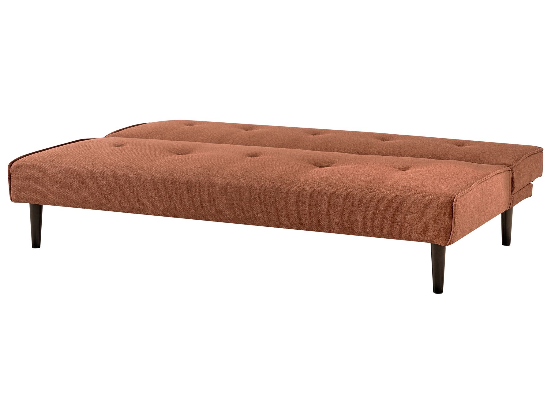 Sofa Bed VISBY Fabric Golden Brown 3 Seater
