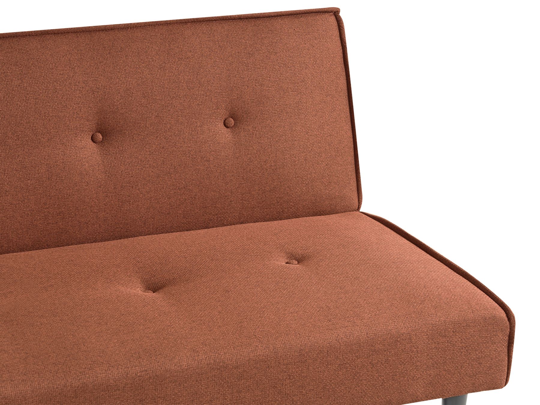 Sofa Bed VISBY Fabric Golden Brown 3 Seater