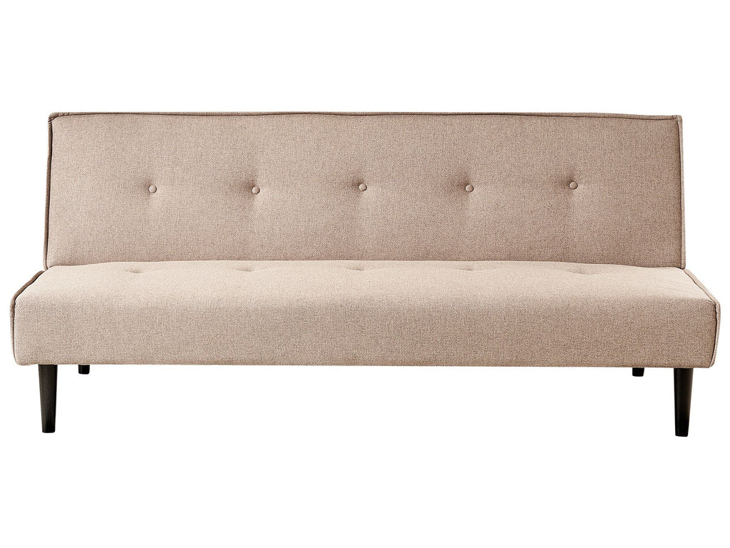 Sofa Bed VISBY Fabric Beige 3 Seater