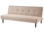 Sofa Bed VISBY Fabric Beige 3 Seater