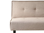 Sofa Bed VISBY Fabric Beige 3 Seater