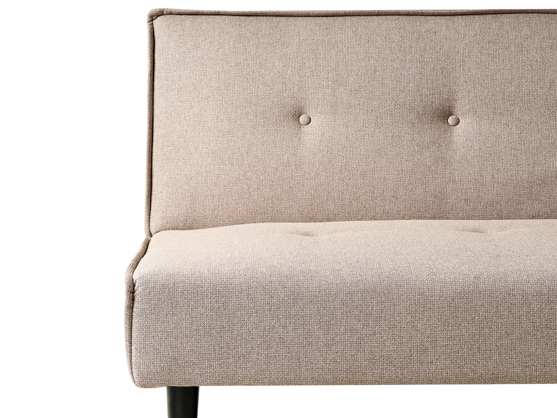 Sofa Bed VISBY Fabric Beige 3 Seater