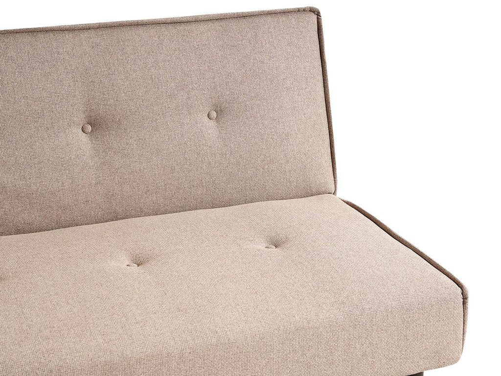 Sofa Bed VISBY Fabric Beige 3 Seater