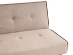 Sofa Bed VISBY Fabric Beige 3 Seater