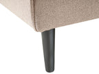 Sofa Bed VISBY Fabric Beige 3 Seater