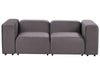2 Seater Modular Velvet Sofa Dark Grey