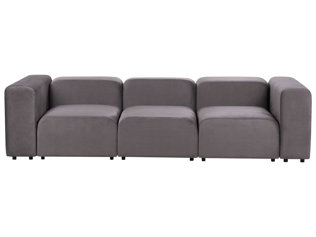 Modular Sofa FALSTERBO Velvet Dark Grey 3 Seater