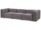 Modular Sofa FALSTERBO Velvet Dark Grey 3 Seater