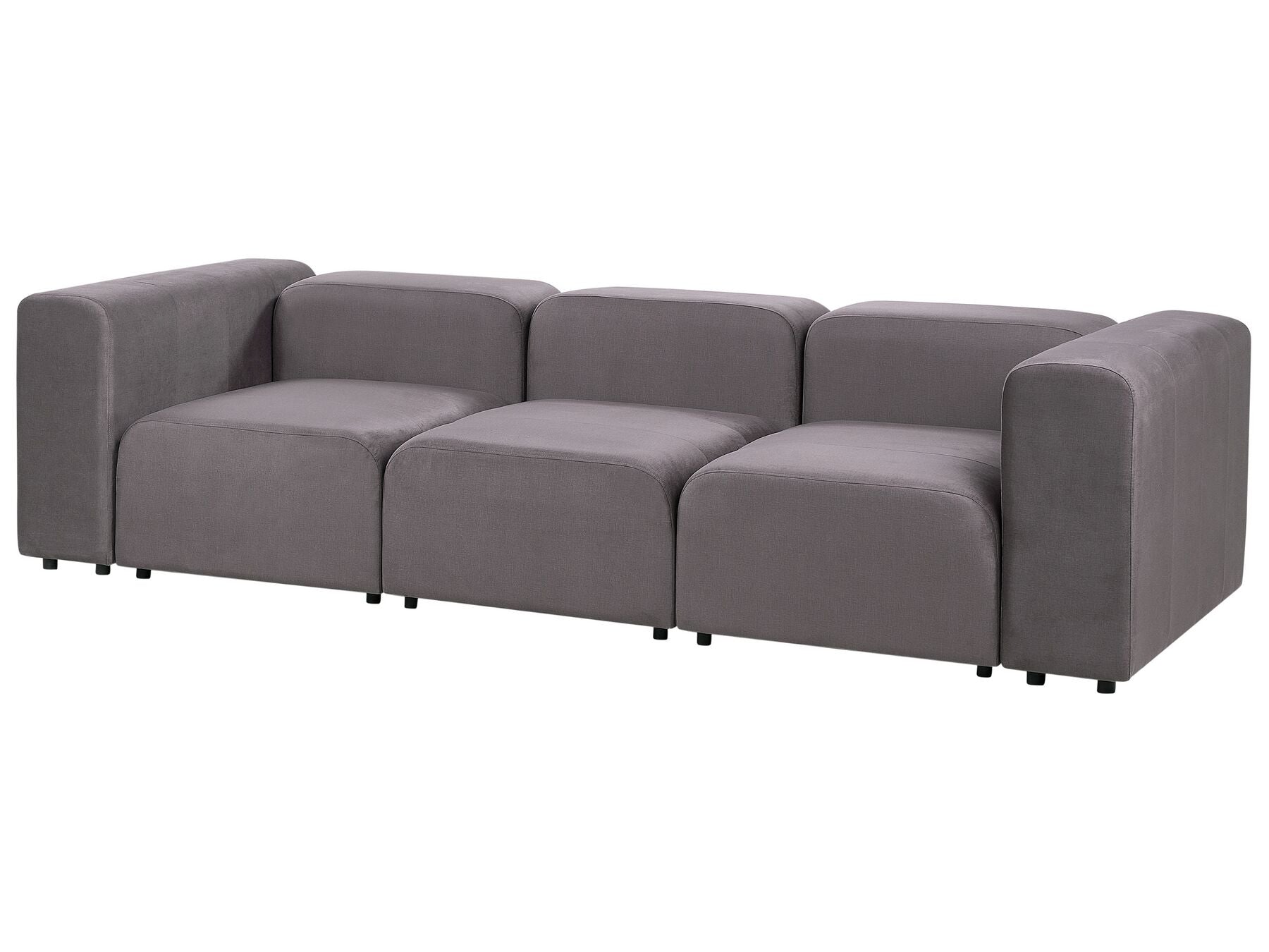 Modular Sofa FALSTERBO Velvet Dark Grey 3 Seater