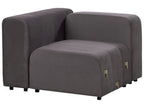 Modular Sofa FALSTERBO Velvet Dark Grey 3 Seater