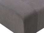 Modular Sofa FALSTERBO Velvet Dark Grey with Ottoman 3 Seater