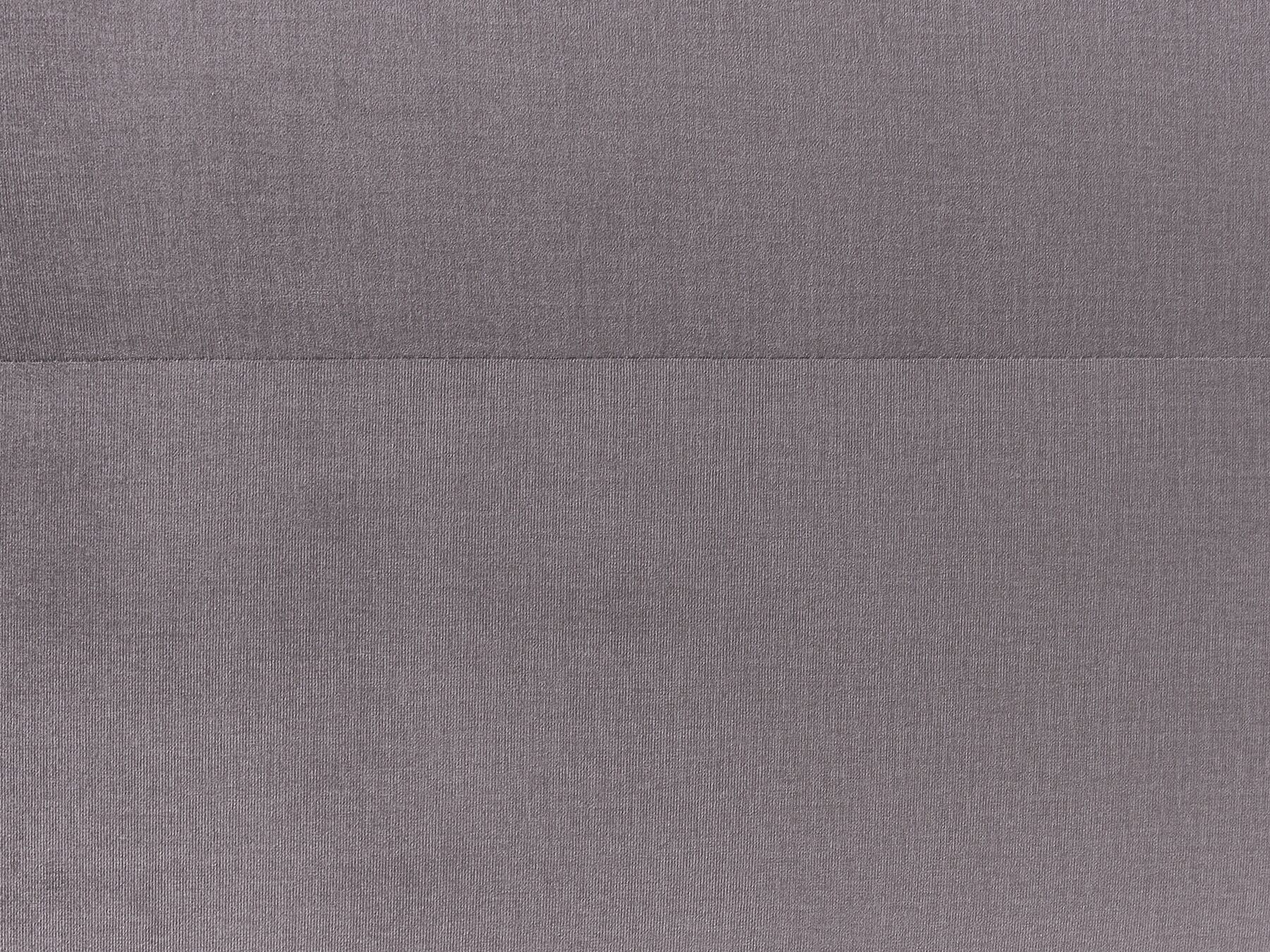 Modular Sofa FALSTERBO Velvet Dark Grey with Ottoman 3 Seater