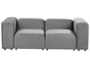 2 Seater Modular Velvet Sofa Grey