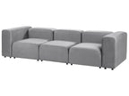 Modular Sofa FALSTERBO Velvet Grey 3 Seater