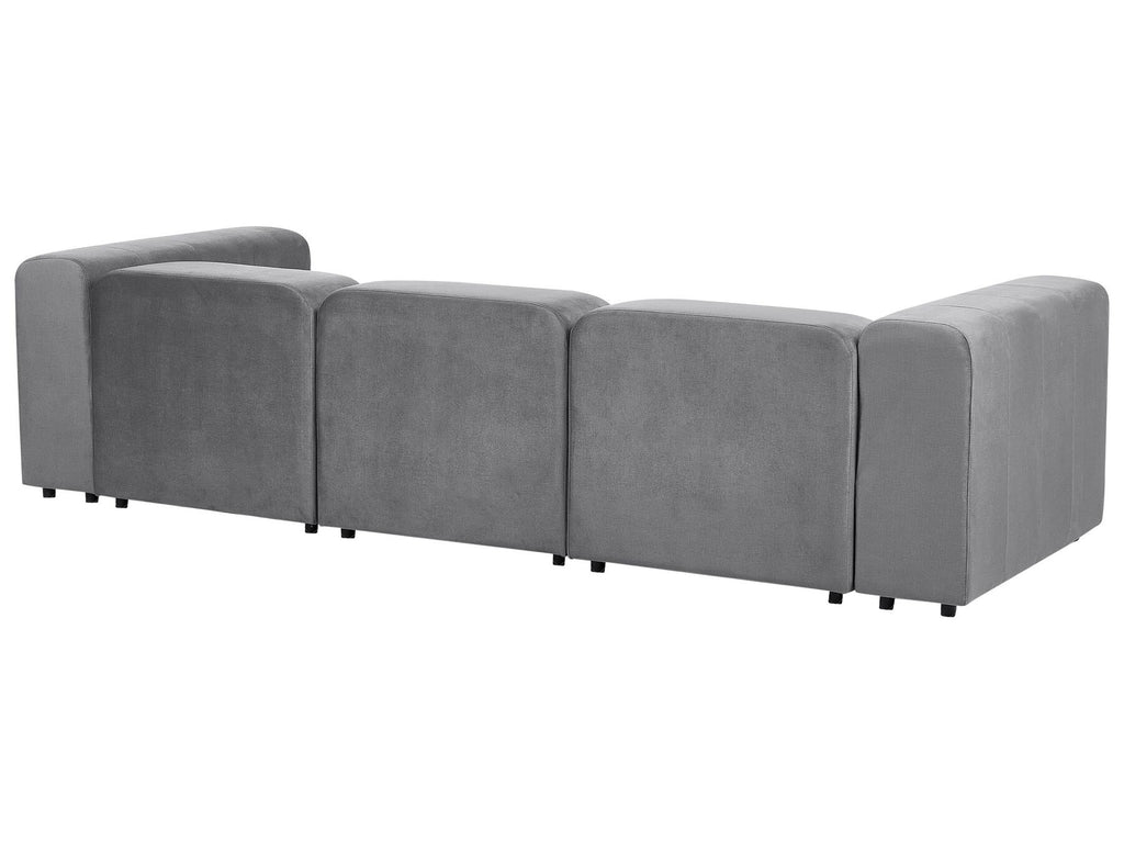 Modular Sofa FALSTERBO Velvet Grey 3 Seater