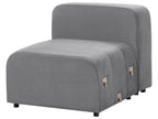 Modular Sofa FALSTERBO Velvet Grey 3 Seater