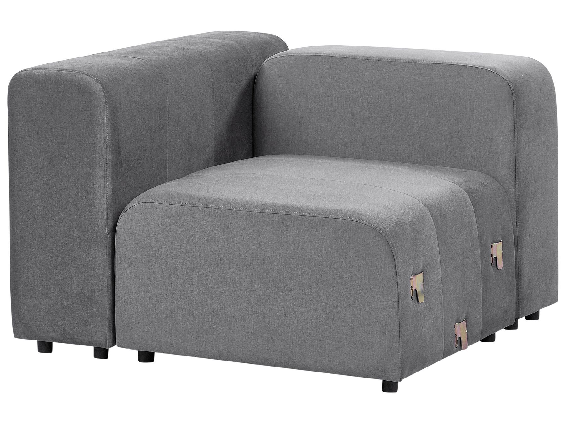 Modular Sofa FALSTERBO Velvet Grey 3 Seater