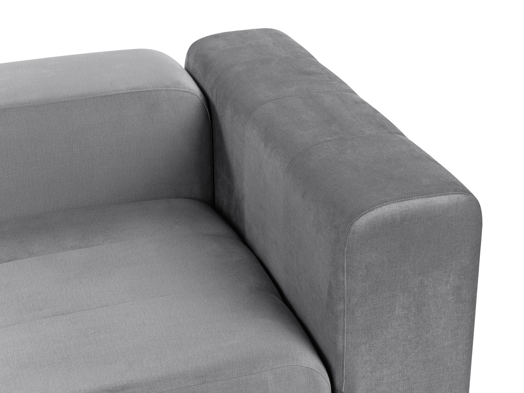 Modular Sofa FALSTERBO Velvet Grey 3 Seater