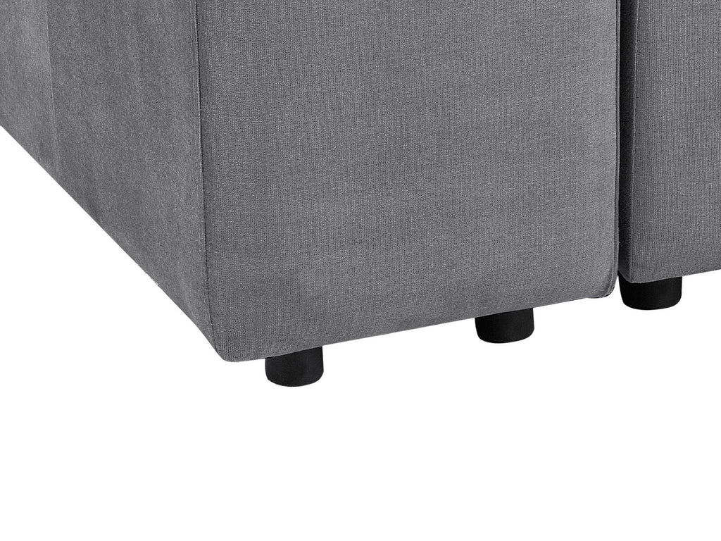 Modular Sofa FALSTERBO Velvet Grey 3 Seater