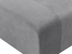 Modular Sofa FALSTERBO Velvet Grey with Ottoman 3 Seater