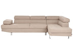 Corner Sofa NORREA Fabric Beige 5 Seater Left Hand