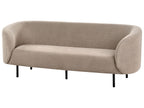3 Seater Fabric Sofa Taupe LOEN