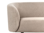 3 Seater Fabric Sofa Taupe LOEN