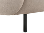 3 Seater Fabric Sofa Taupe LOEN