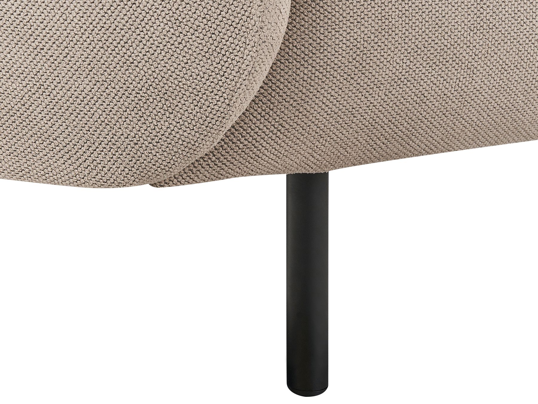 3 Seater Fabric Sofa Taupe LOEN