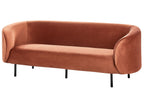 3 Seater Velvet Sofa Orange LOEN