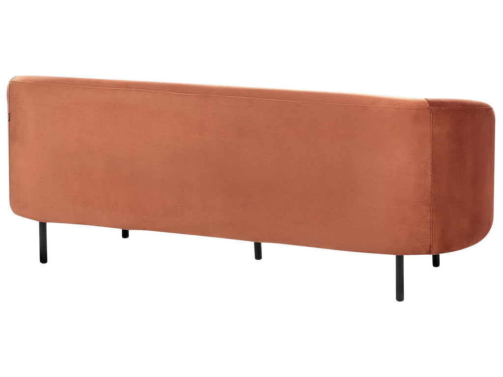 3 Seater Velvet Sofa Orange LOEN