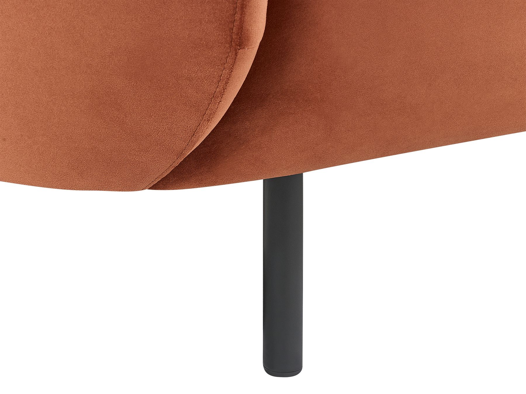 3 Seater Velvet Sofa Orange LOEN