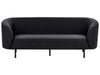 3 Seater Fabric Sofa Black