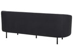 3 Seater Fabric Sofa Black LOEN