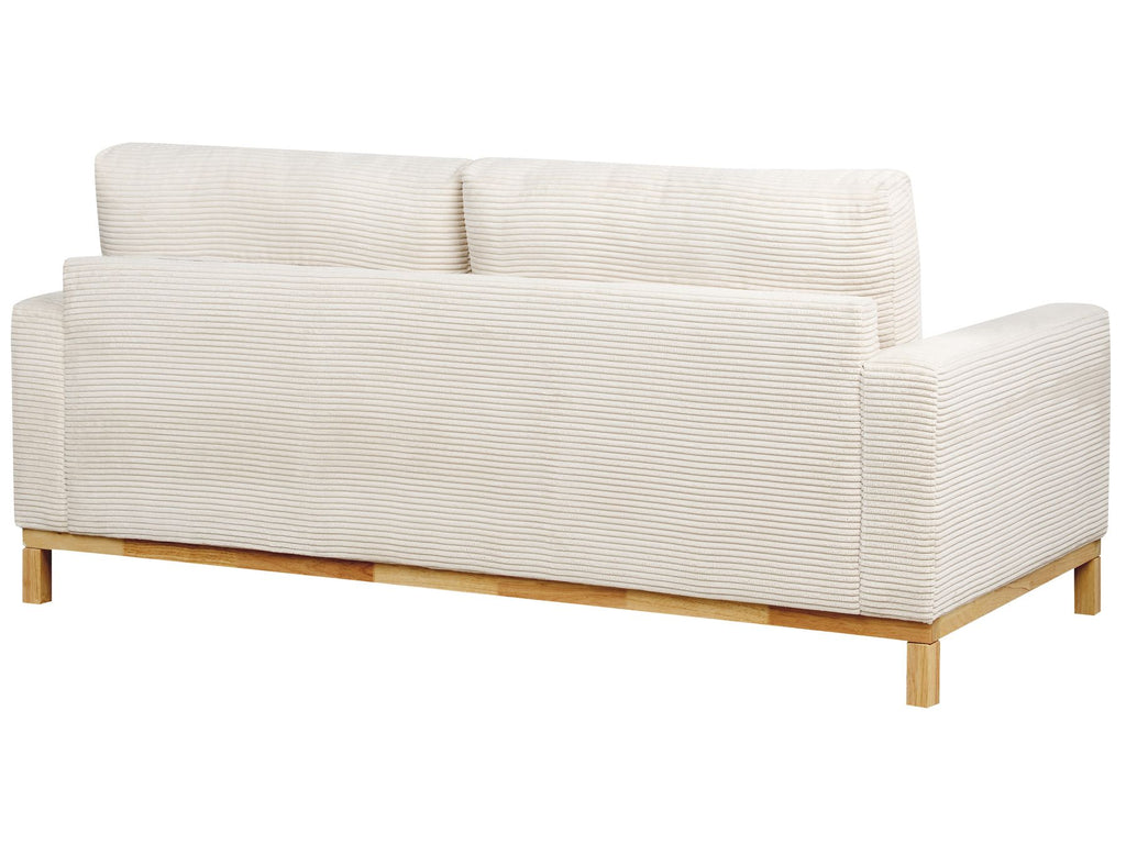 2 Seater Jumbo Cord Sofa Light Beige SIGGARD