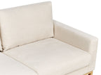 2 Seater Jumbo Cord Sofa Light Beige SIGGARD